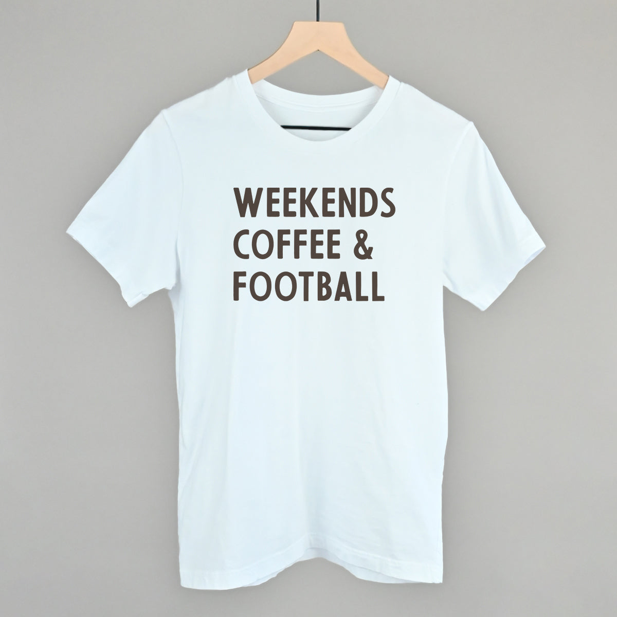 Weekends Coffee And Football Shirt | Game Day Graphic Tee | Football Season Gift